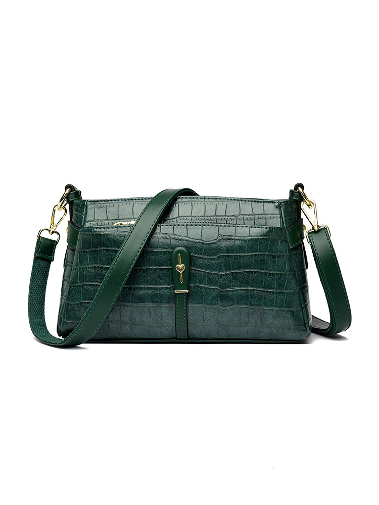 Free Shipping 2025 New Luxury Crocodile Pattern Middle-aged Designer Mom Bag Multi-layer Shoulder Bag Fashionable Women's Handbag Large Capacity 
