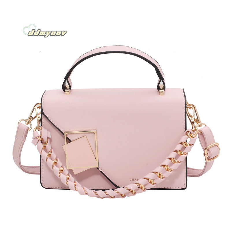 Women's 2025 New Chain Shoulder Crossbody Fashion Versatile Handbag Small Square Bag Bags ddmynov