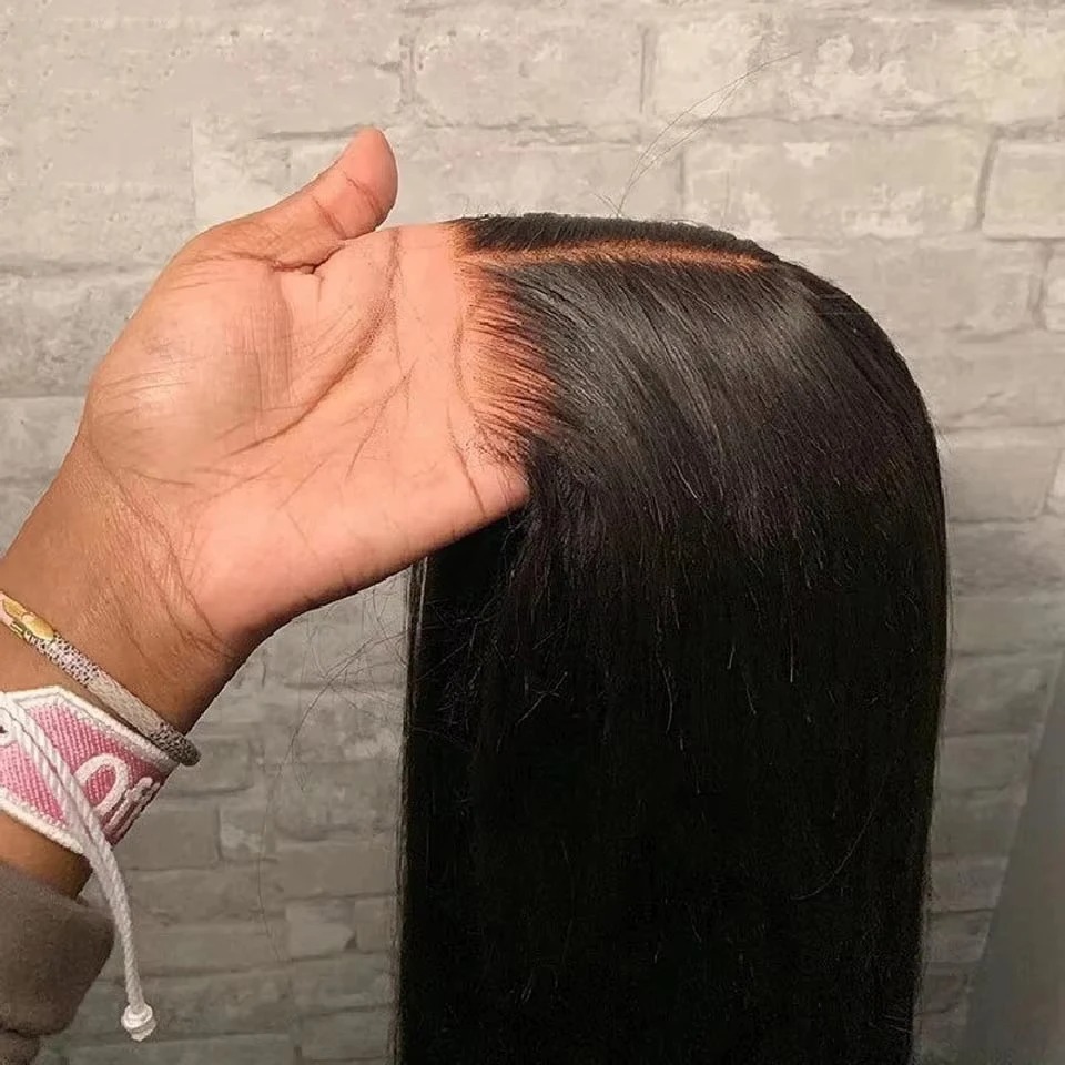 Glueless Wig Human Hair Pre Cut Lace Closure Human Hair Wigs Brazilian Ready To Wear Straight Lace Wig Human Hair 200% Synthetic