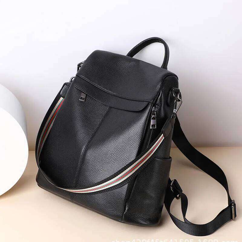 2024 New Ins Wind Backpack Women Large Capacity Handbag Fashion All-Match Bag Tide Leather Backpa 2025/06/10 2025/06/10