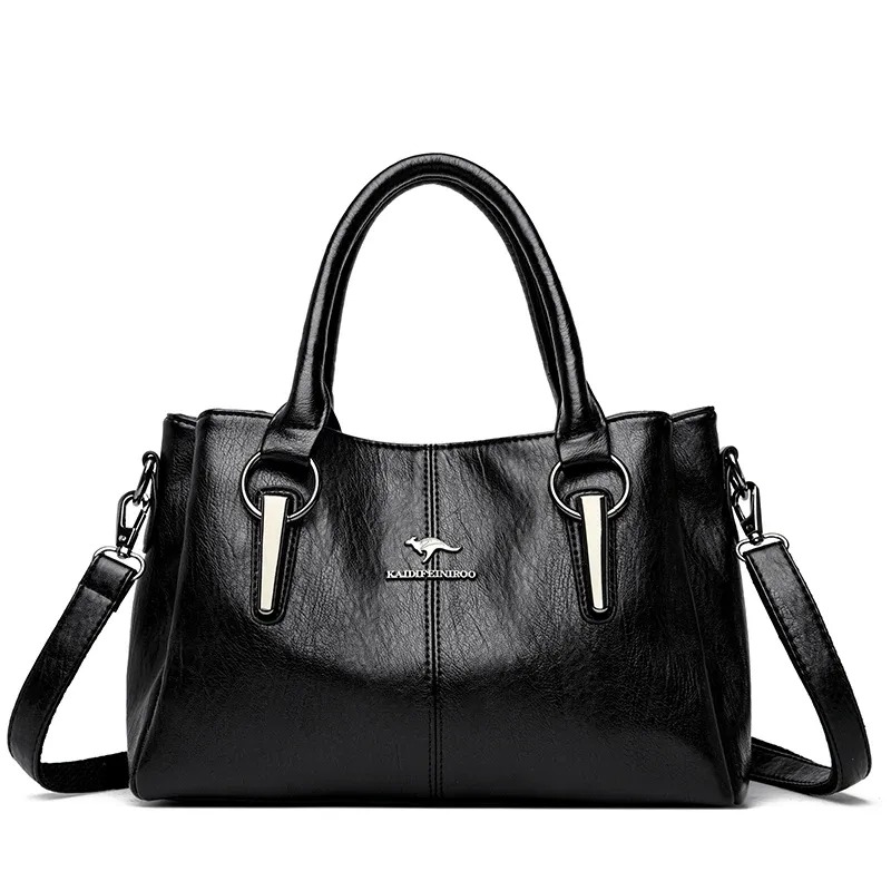 Designer bag Quilted Large Chain Shoulder Bags For Women Luxury Designer Crossbody Bags PU Leather Ladies Handbags Black White Fashion Bags5