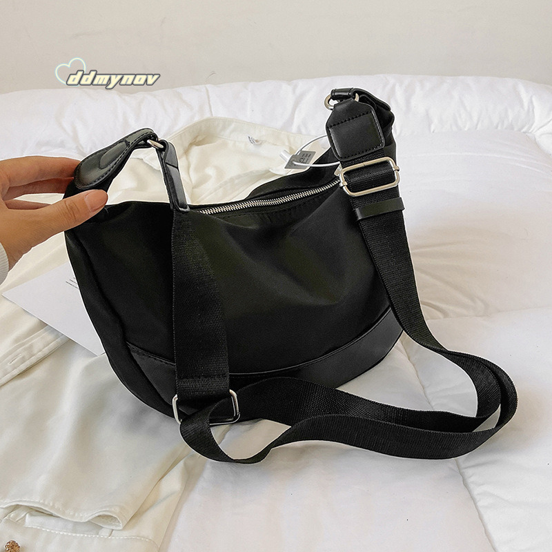 Crossbody Women, Large Capacity Nylon Dumpling Bag, Versatile for Shopping and Commuting, Men's Casual Shoulder Bag ddmynov
