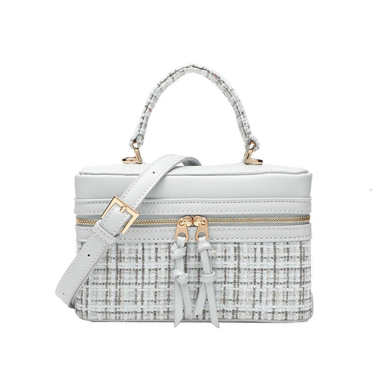 New Box Square Woolen Material Chain Small Fashion Women's Bag High-end Ladies Handbag