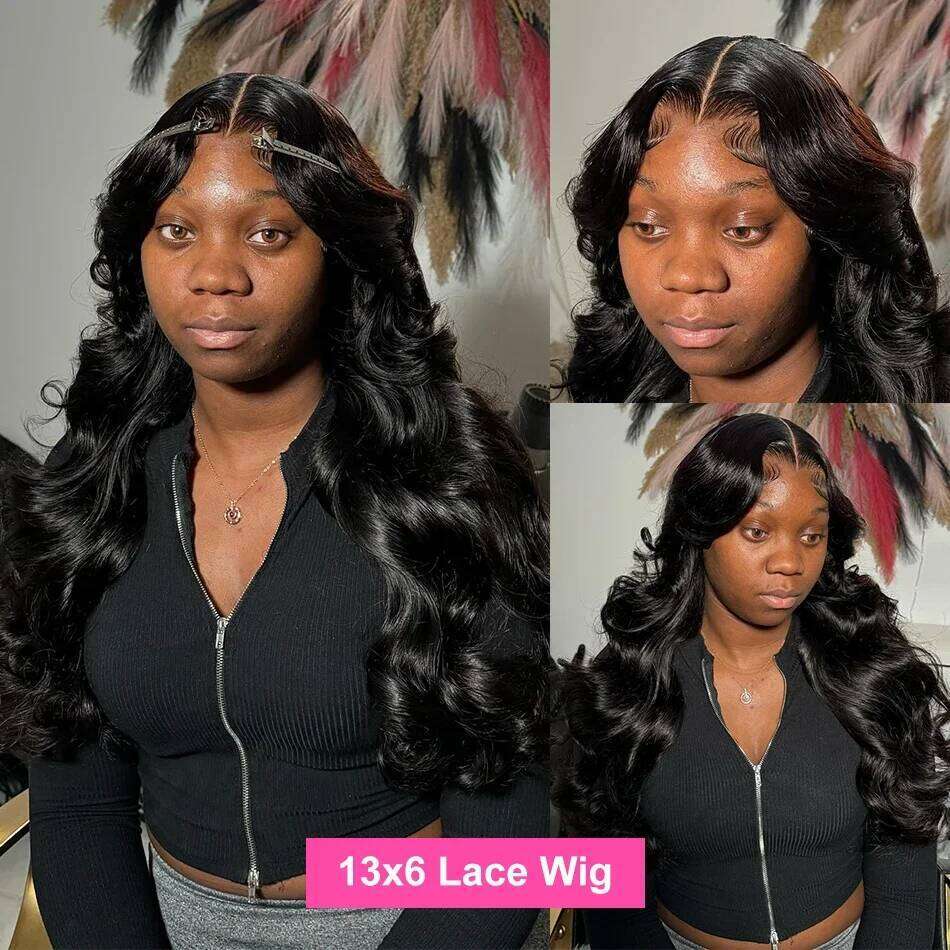 250 Density Body Wave 30 40 Inch 13x4 HD Front Human Hair 13x6 5x5 Glueless Wigs Beginners Closure Lace Frontal Wig