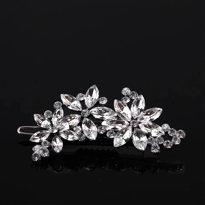 2pc Minimalist Rhinestone Crystal Womens Hair Clip Bride Hair Accessories Banquet Daily Versatile Girls Sweet Jewelry Hair Comb 250610