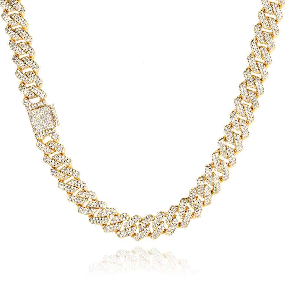 OACOCA Hip Hop Zircon Cuban Chain Necklace for Men Bracelet Charms Fine Fashion Jewelry Charm Necklaces for Women Luxury