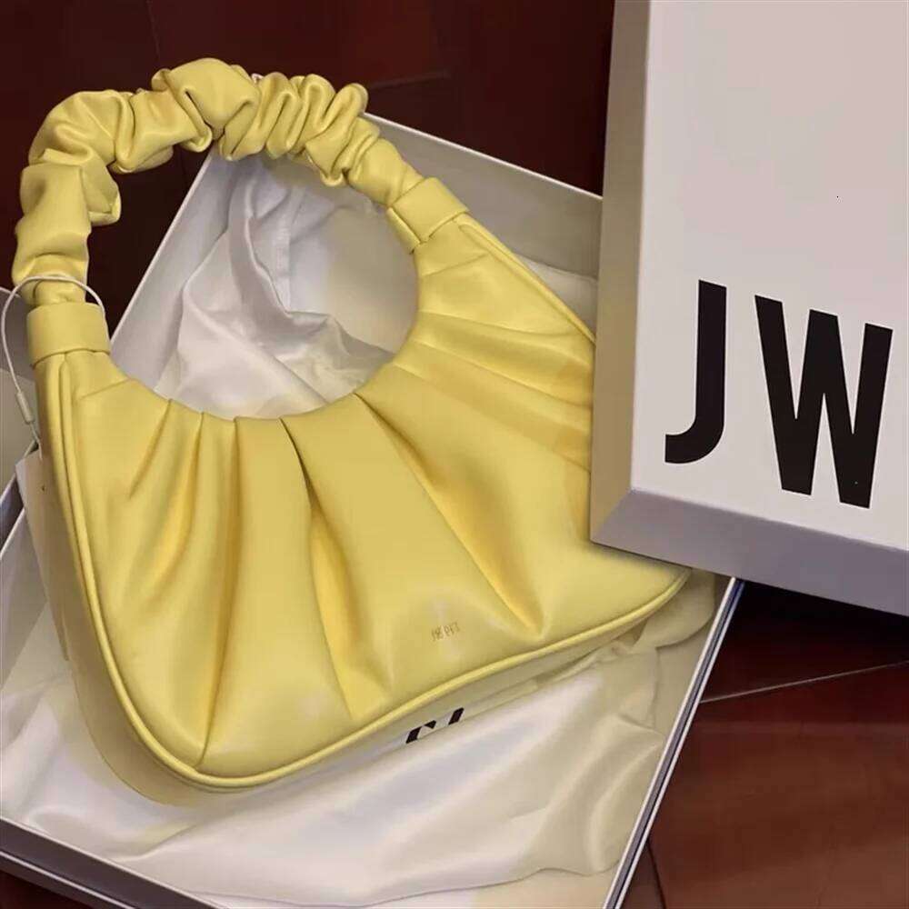 JW PEI Celebrity Inspired Pleated Underarm 2024 Trendy Foldable Commuter Shoulder Bag for Women Daily Use