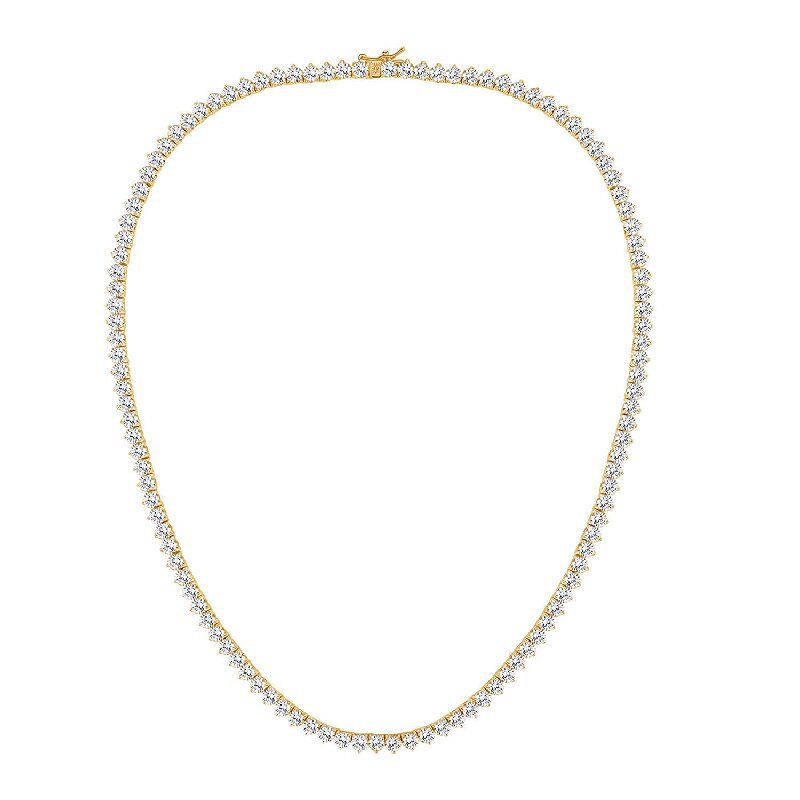 2025 Choucong Hip Hop Top Sell Luxury Jewelry Classical 3 Claw White Round 5A Cubic Zircon CZ Diamond Tennis Chain Women Wedding Necklace For Lover Gi