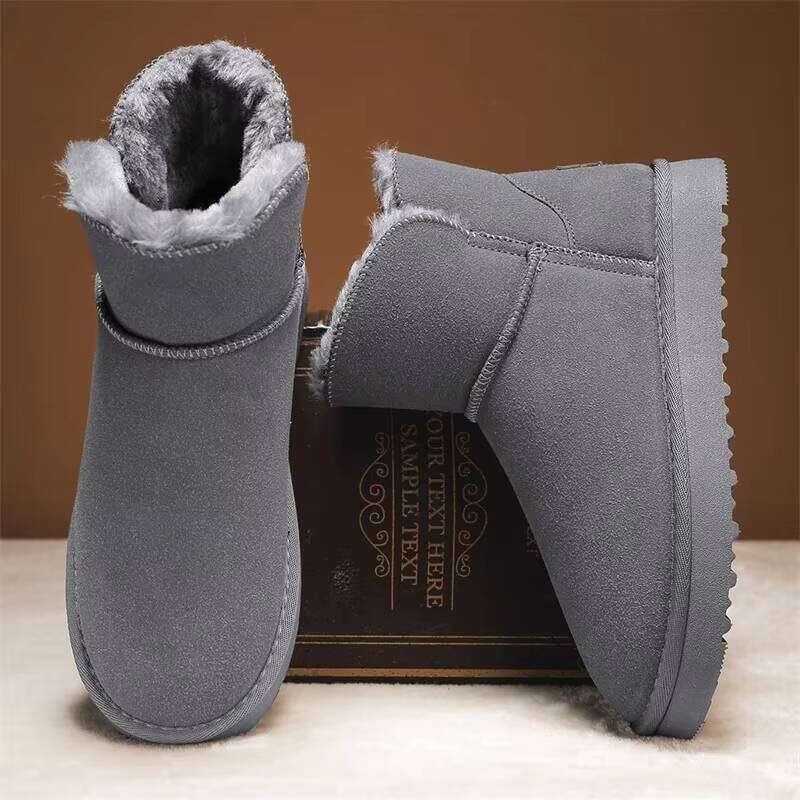 Hot Selling Men's Winter Plush Thickened New Short Snow Boots and Cotton Shoes for Men
