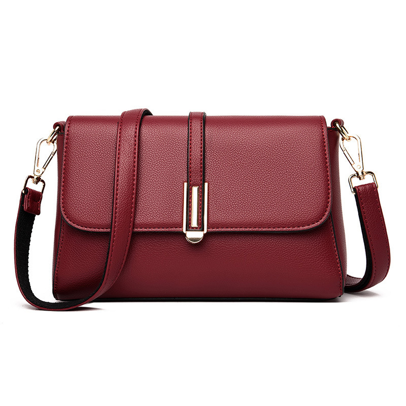 Free Shipping New Fashion Women's Bag Casual Shoulder Crossbody Bag PU Microfiber Leather Luxury Designer Soft Bag
