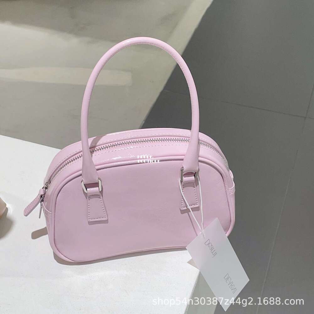 dearni Korean Niche Brand Suede Women's Oil Wax Cowhide Shell Handheld Crossbody Bag for Women