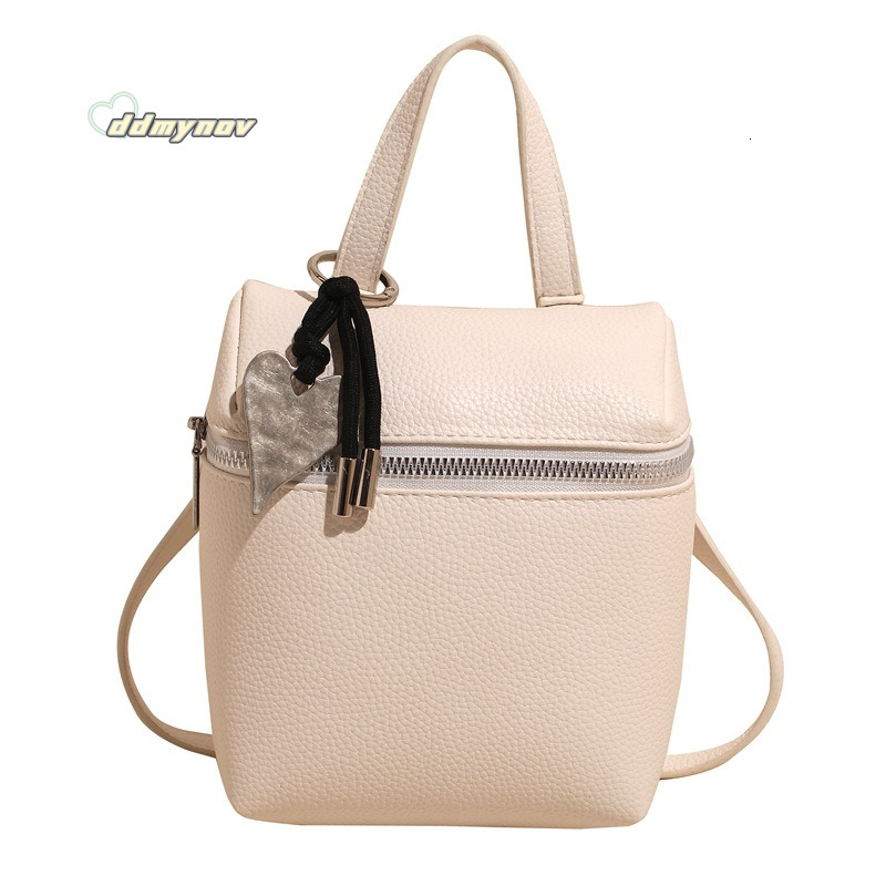 Korean Style Fashionable Handbag Small Square Trendy Solid Color Women's New Simple Commuter Shoulder Crossbody Bag ddmynov