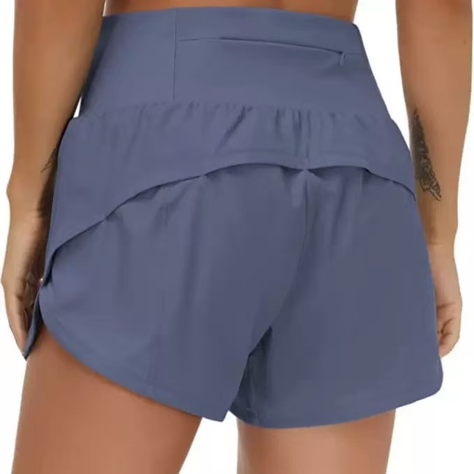 Speed Up High-Rise Lined Short Waist Sports Shorts Women's Set Quick Drying Loose Running Clothes