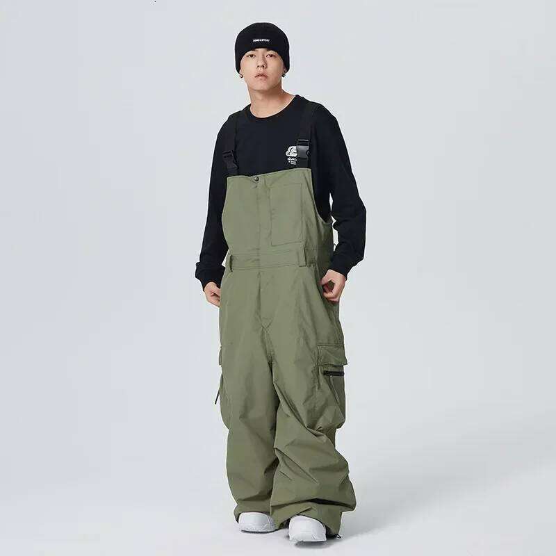 Ski Strap 2025 New Outdoor Sports Skiing Overalls Thermal Breathable Snowboarding Pants Waterproof Women Men Snow Trousers