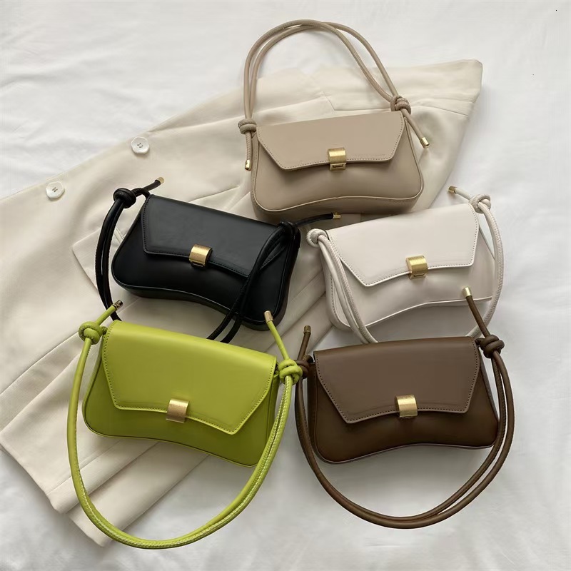 Free Shipping New Designer Bag For 2025 High-end Bag Women 2024 French Baguette Retro Handbag Underarm Luxury Wallet Stylish Girl Shoulder Crossbody S