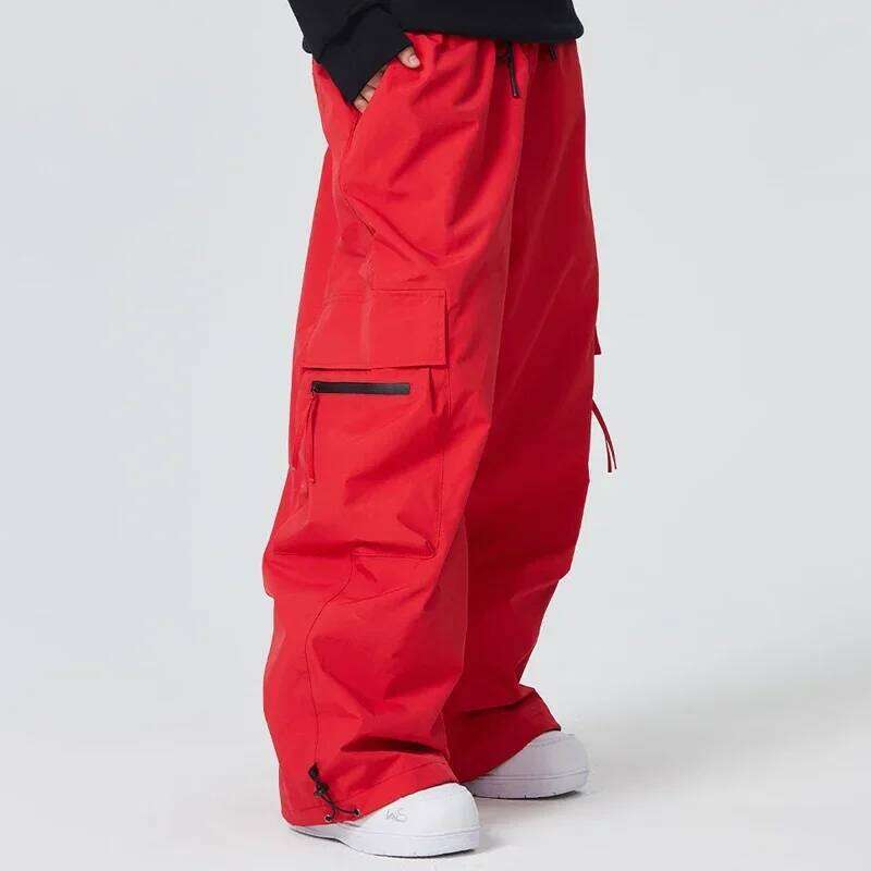 2024 Outdoor Sport Loose Man Skiing Trousers Winter Windproof Women Snow Pants Motorcycle Mountain Snowmobile Femle Clothes
