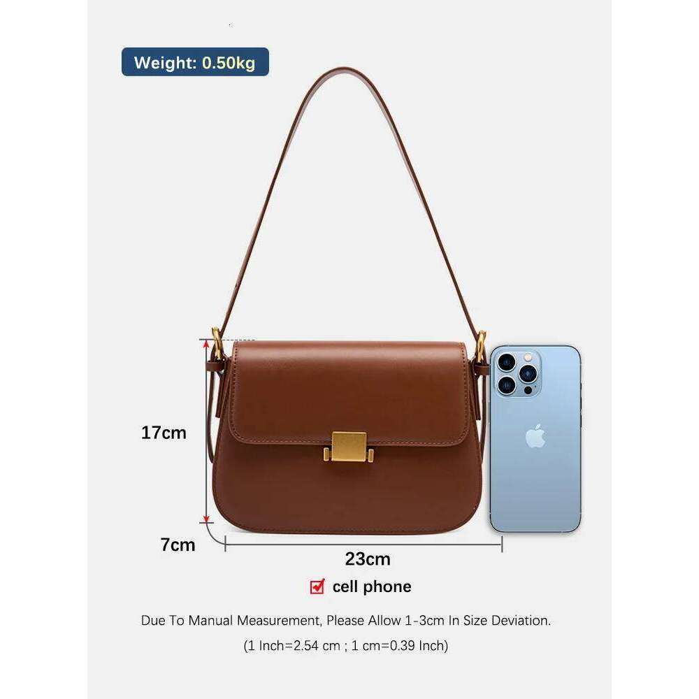 Zency Premium Design Armpit Women's Genuine Leather Handbag 2024 Spring Summer Fashion Square Bag Shoulder Crossbody Gift Ba