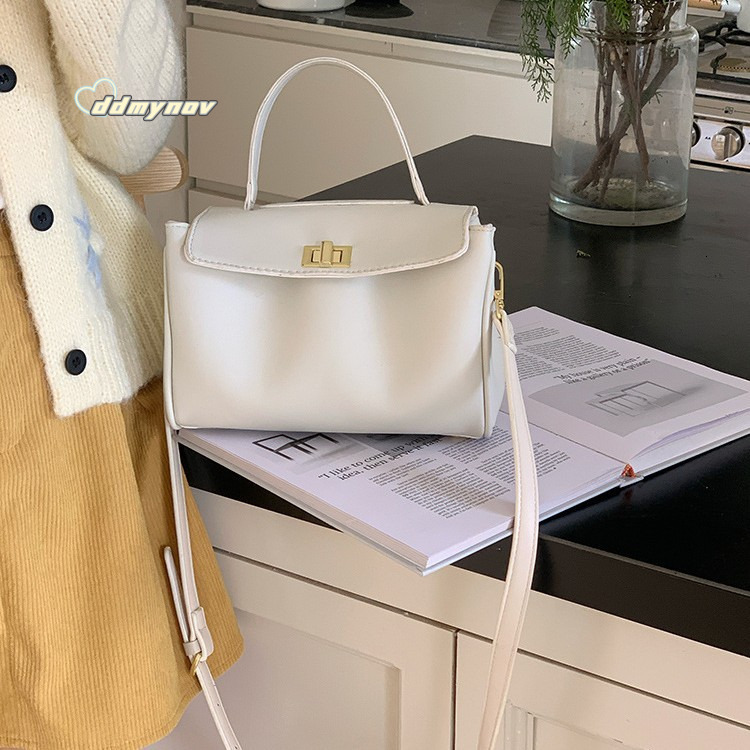 Soft PU Leather Handbag 2025 New Fashion Single Shoulder Crossbody Women's Versatile Commuter Small Square Bag ddmynov