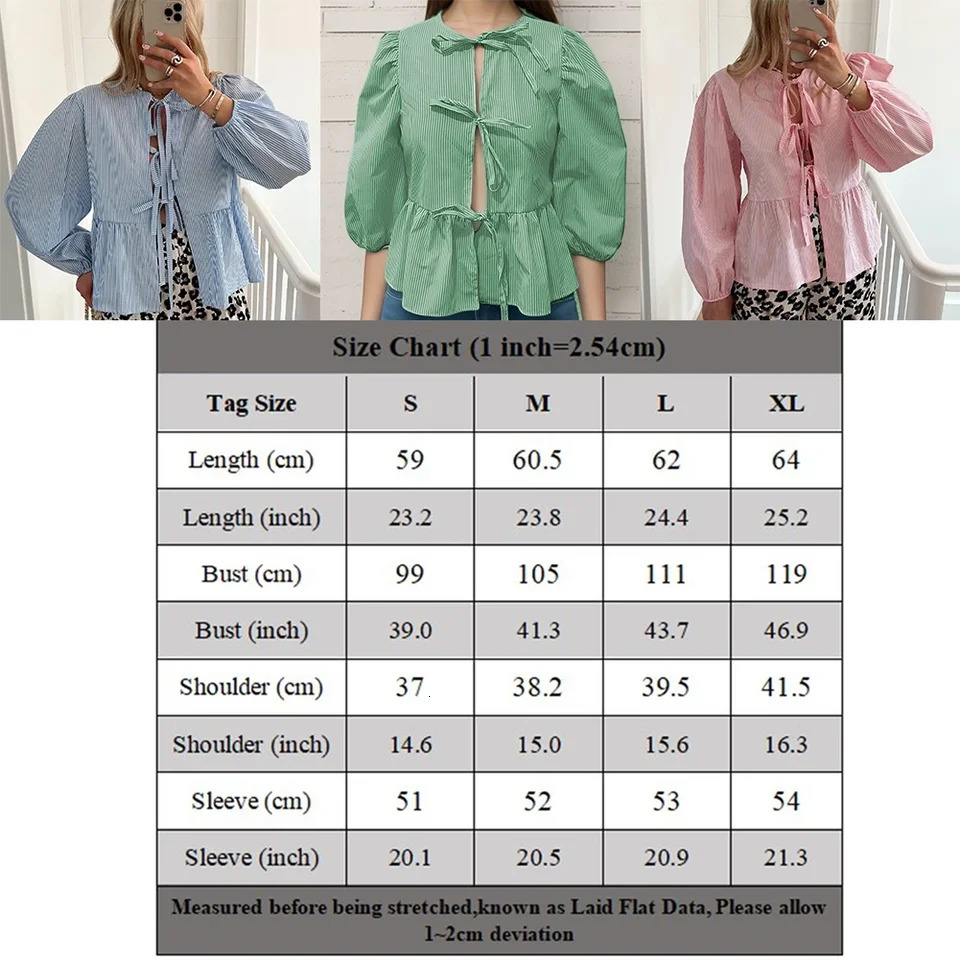 Summer Blouses For Women Dressy Casual Women Puff Short Sleeve Peplum Shirts Tie Front Ruffle Hem Blouse Blusa Elegante Feminina 250610