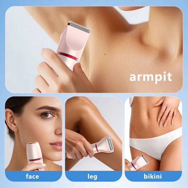 RESUXI 588 Women's 3-in-1 Electric Epilator Bikini Lady Shaver Removal Sideburns Lip Clipper Private Hair Trimmer