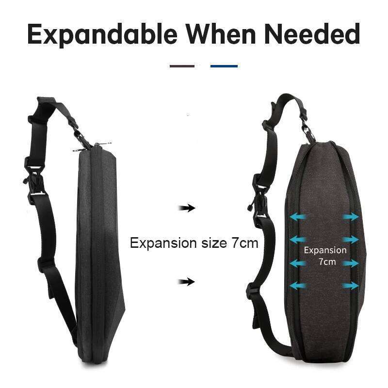 BANGE Men Oxford Waterproof Multifunction Hard Shoulder Messenger Chest Sling Crossbody Bags Travel For 7.9 Inch Ipad