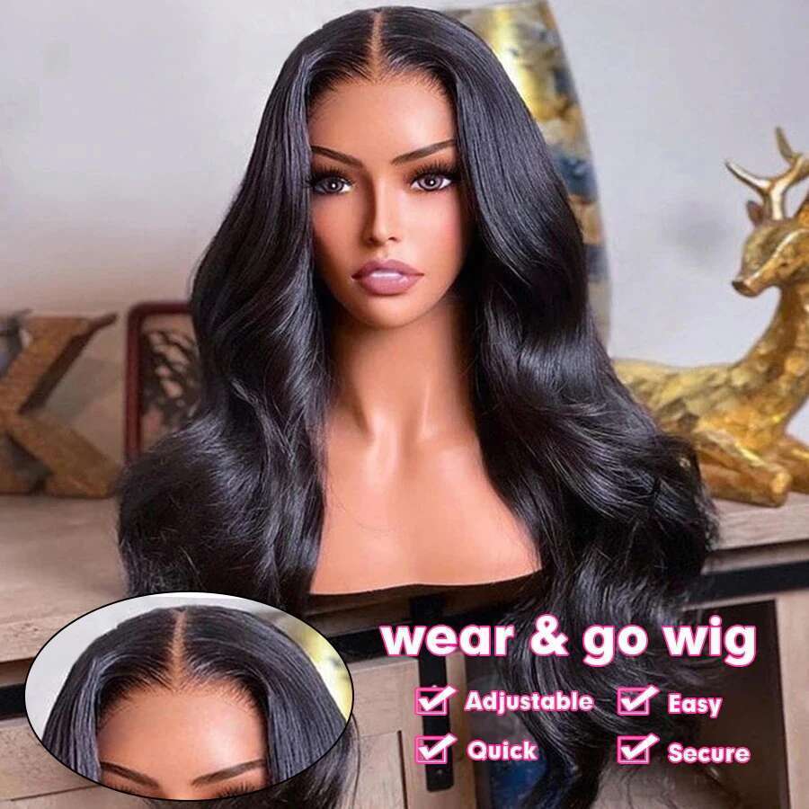 Glueless Body Wave Front Human Hair 13x6 Frontal Wig 7x5 HD Transparent Lace Closure Wigs Sale
