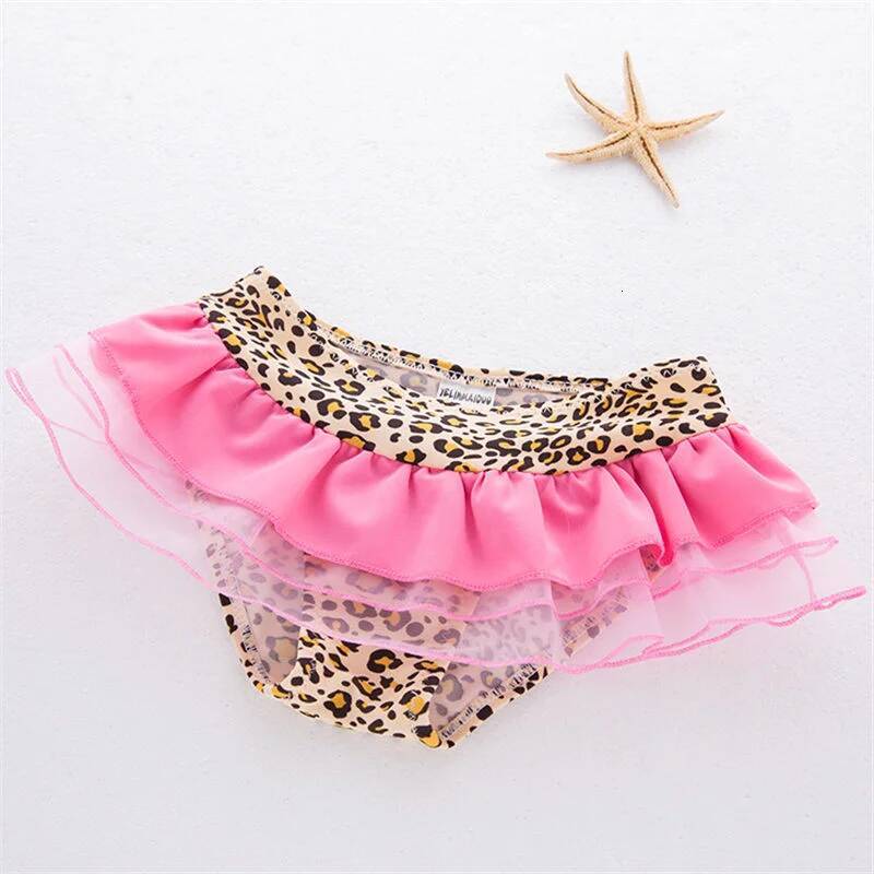 Kids Pink Leopard Swimsuit Swimwear Baby Child Beachwear Bikini Set Swimming Girls Bathing Suit