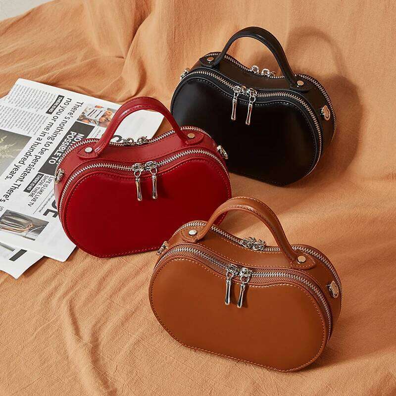 Designer Bag New Women S Fashion Genuine Leather Apple Shape Handbags Small Shoulder Bag High Quality Cowhide Crossbody Bags