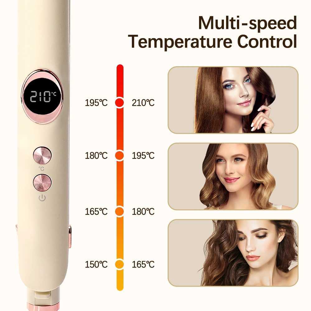 Mini Hair Flat Iron 2 in 1 Hair Straightener Curler Portable 12 Adjustable Temperature Hair Styling Straightening Curling iron W250610