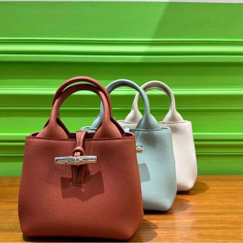 2025 New Niche Bamboo Simple Joker Commuter Slung Tote Shoulder Handbag Bag