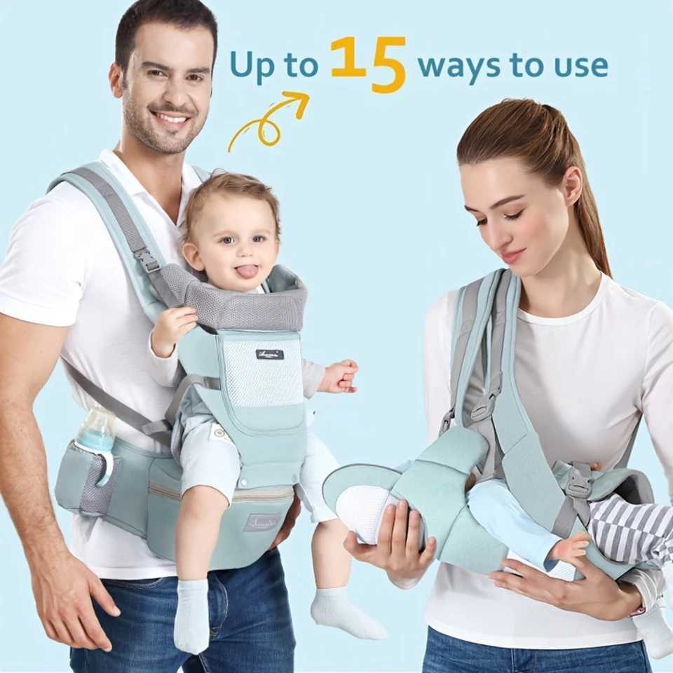 Baby Carrier 6-in-1 Baby Carrier With Waist Stool Baby Carrier With Hip Seat For Breastfeeding One Size Fits All - Adapt To N y250610W2G1