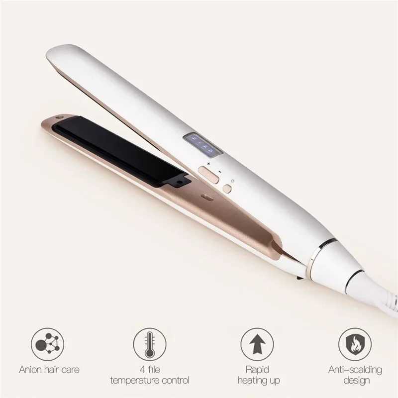Professional Ceramic Hair Straightener LED Display Flat Iron 2 in 1 Hair Fast Straightening and Curling Irons Hair Styling Tools W250610