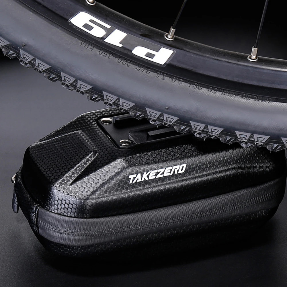 0.8L Bicycle Saddle Bag Reflective Mountain Bike Saddle Storage Bag Quick Release Under Seat Cycling Pack for Outdoor Cycling 250610