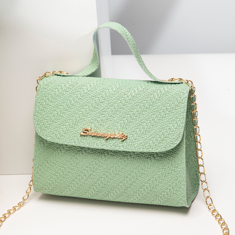 Free Shipping New Designer Bag For 2025 Casual Small Square Bag Luxury Wallet Women's Wholesale Simple Handbag Embossed Chain Cross-border Bags