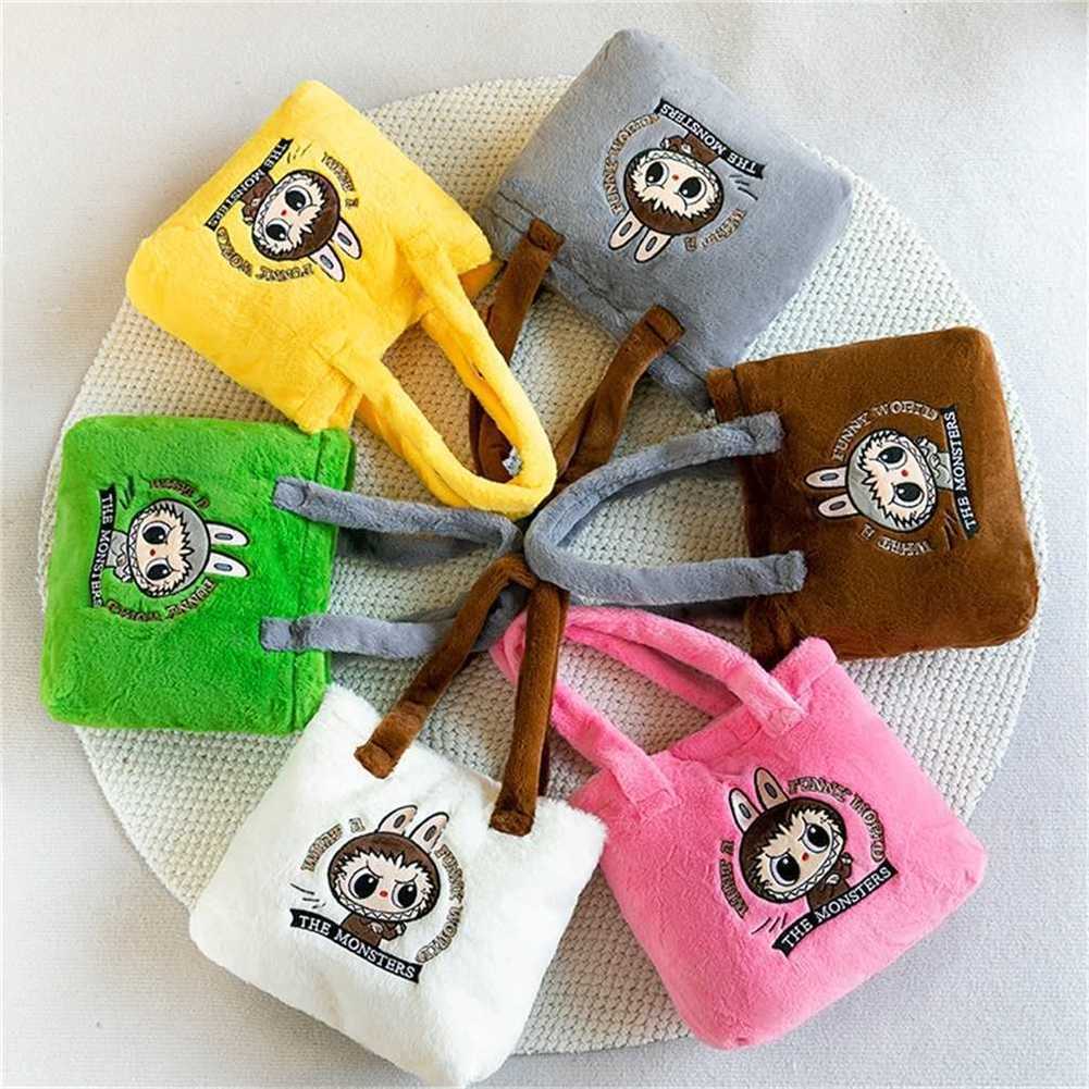 70% off wholesale Labubu Cartoon Backpack Labu Plush Grab hine Doll Playmate Childrens Crossbody Bag Zero Wallet 10A Quality Online