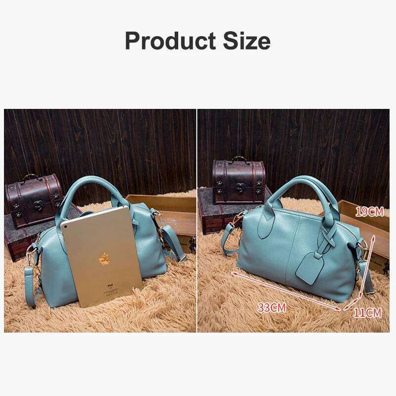 Elegant Boston Shoulder Bag For Women New High Quality Leather Ladies Handbags Designer Female Daily Tote Messenger Bags
