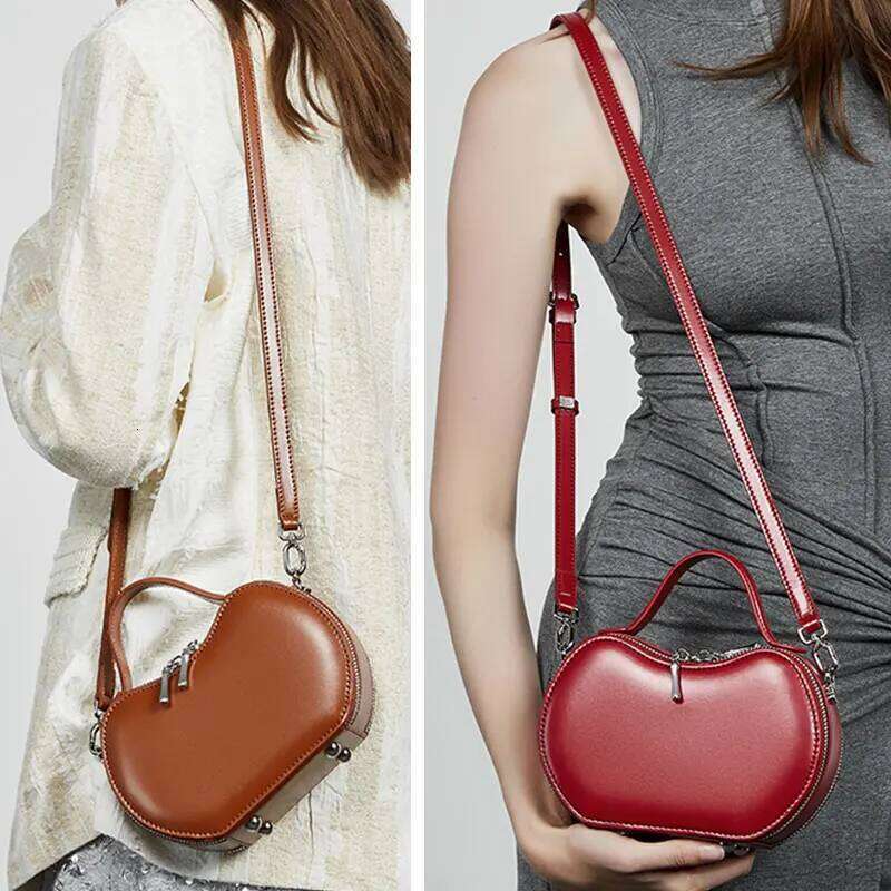 Designer Bag New Women S Fashion Genuine Leather Apple Shape Handbags Small Shoulder Bag High Quality Cowhide Crossbody Bags