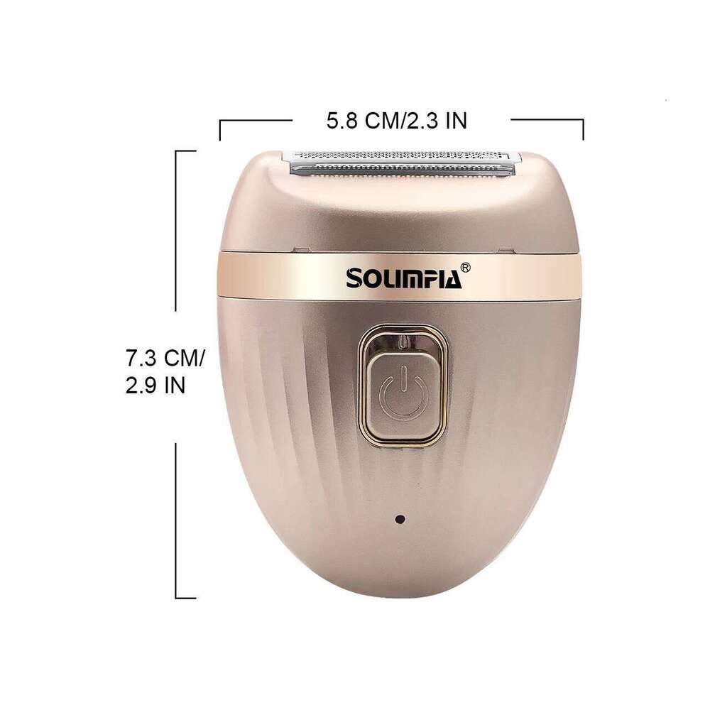 Solimpia Rechargeable electric female razor facial leg bikini trimmer hair remover body lady shaver for women wet & dry