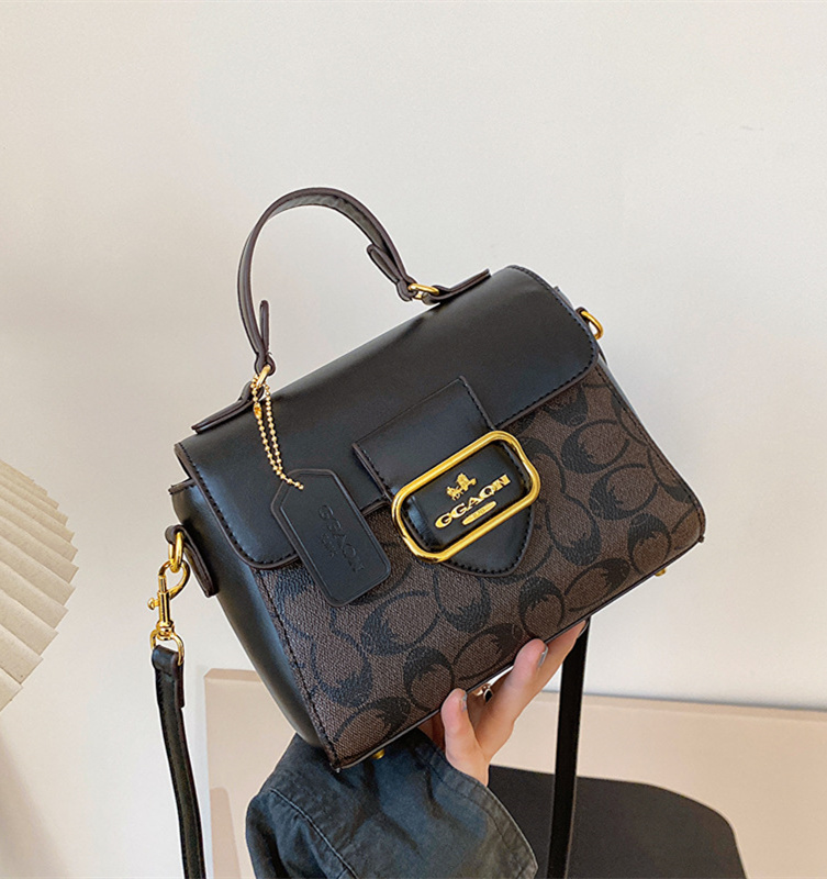 Free shipping designer premium handbag for women 2025 new French niche fashion design single shoulder handbag versatile crossbody bag black