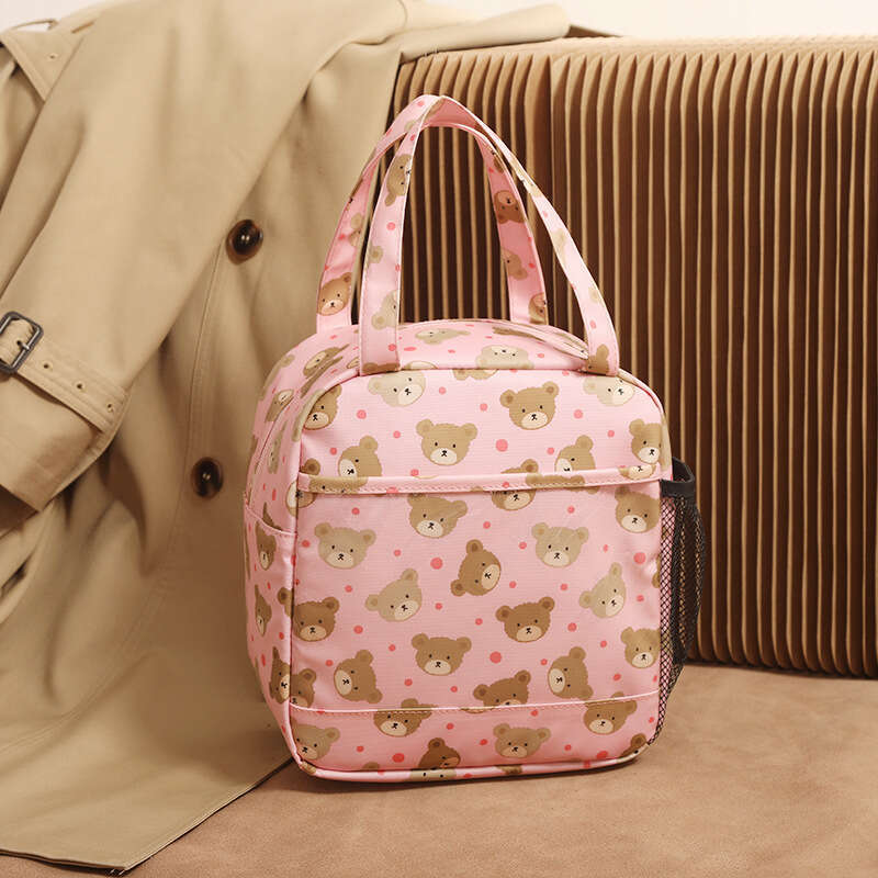 New Cute Portable Insulated Large Capacity Handheld Bento Student Picnic Lunch Box Bag Hot