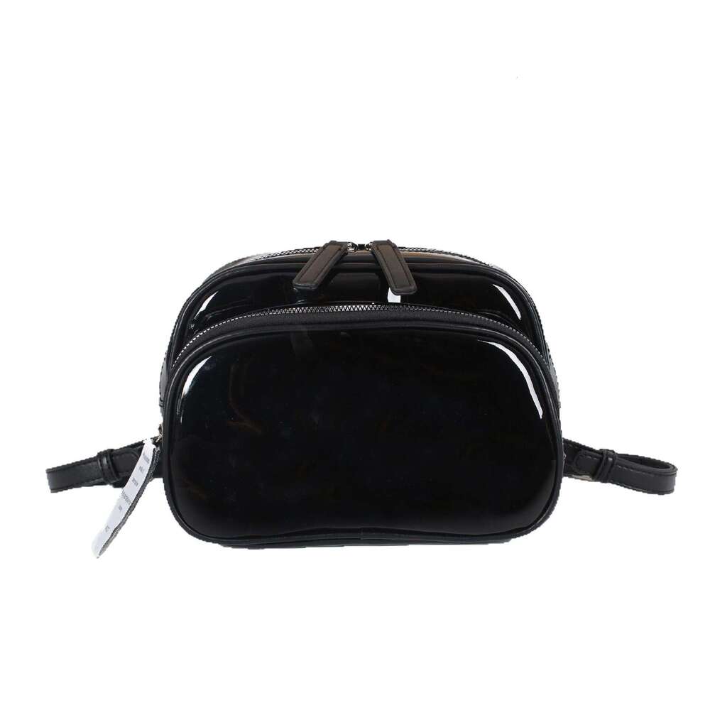2025 New Cute Mini for Girls, Casual Fashion College Style Glossy Black Backpack