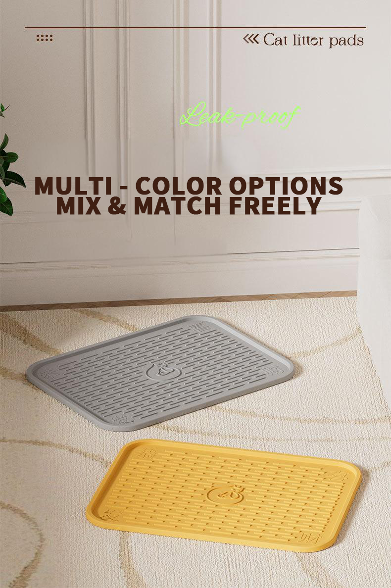 Oversized cat litter mat cat litter box splash proof mat waterproof sand control board pet dining table mat carpet mat wholesale