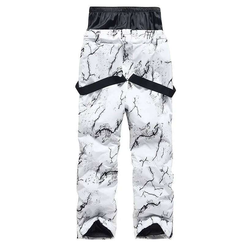 2024 New Adult Snowboard Overalls Warm Winter Skiing Pants Woman Cold Clothes Alpine Ski Sport Waterproof Windproof Man Trousers