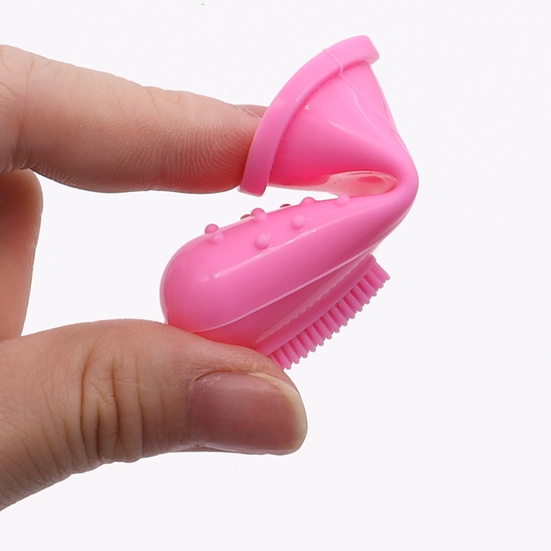 Pet Silicone Finger Sleeve Brush Teeth Cat Oral Cleaning Dog Toothbrush Mouthwash