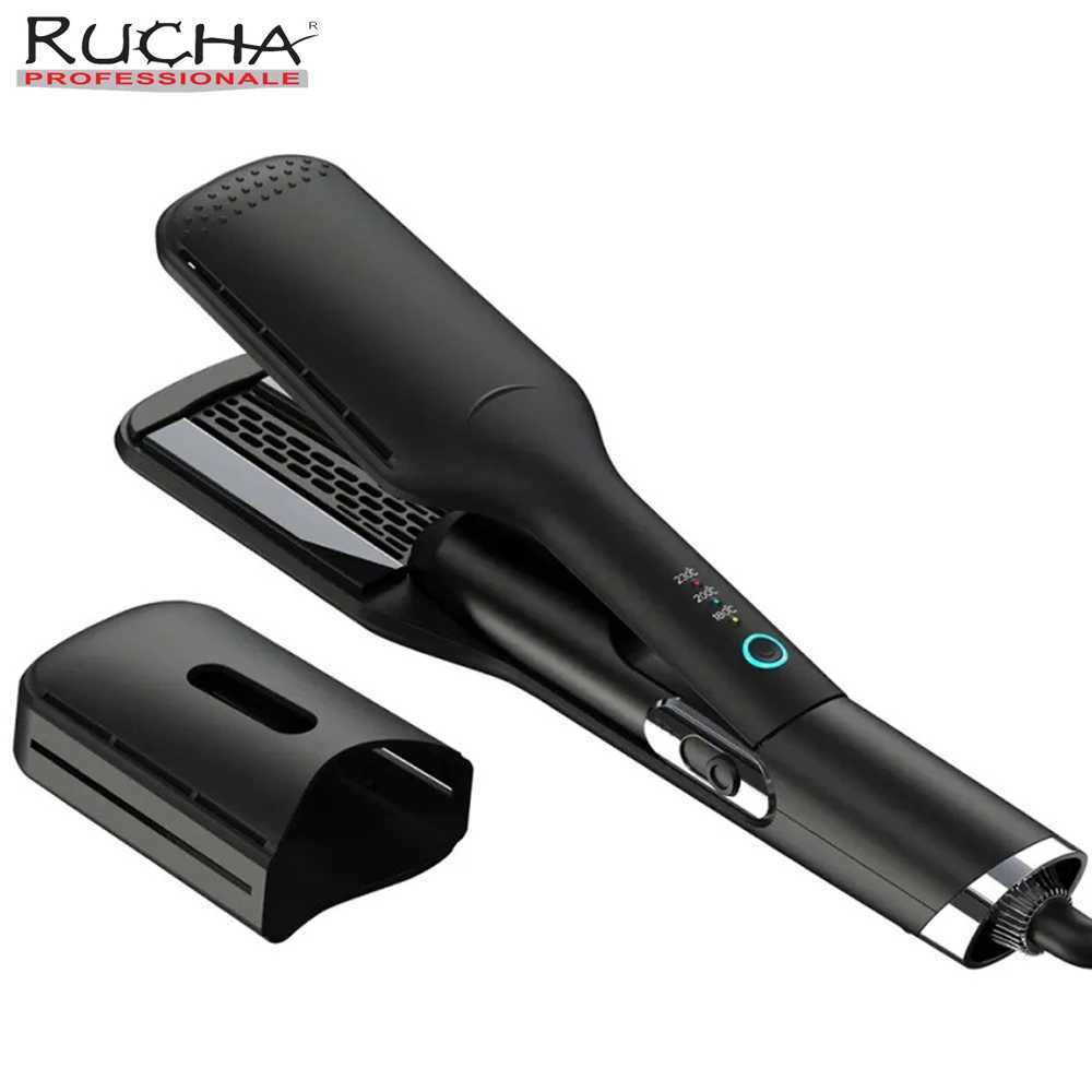 Professional Hair Straightener With Hot Air Ionic Hair Flat Iron 230 C Ceramic Coating Plate Hair Styler W250610