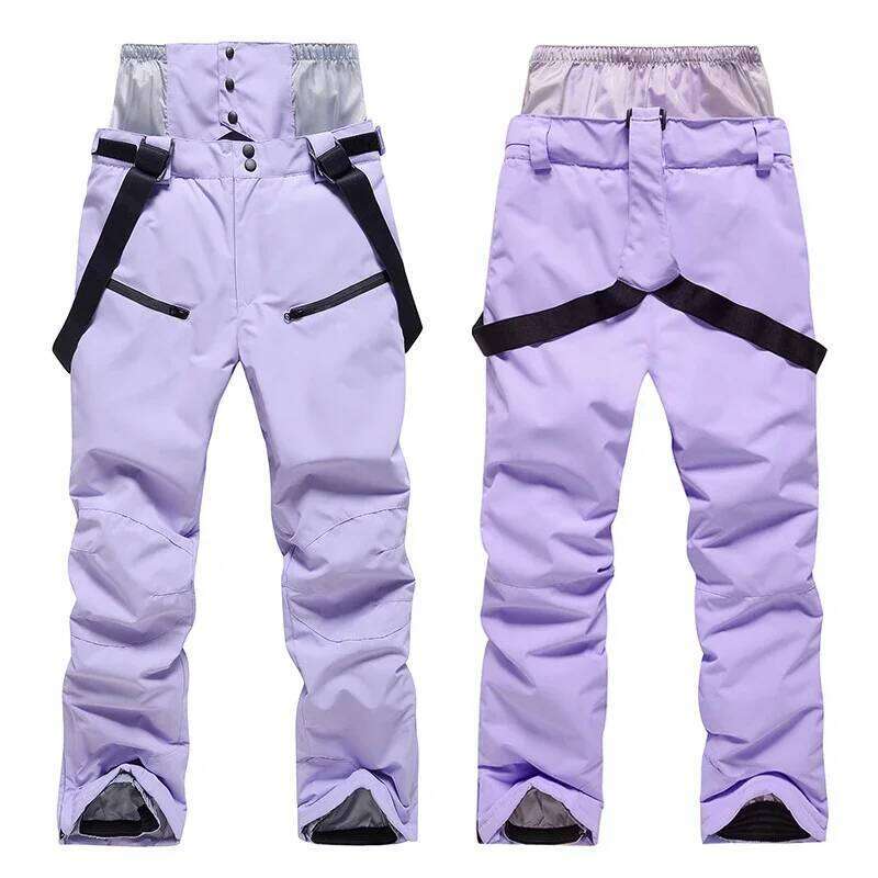 Winter Unisex Ski Windproof Waterproof Snowboard Wear Outdoor Warm Snow Sports Pants Men Women Skiing Trousers