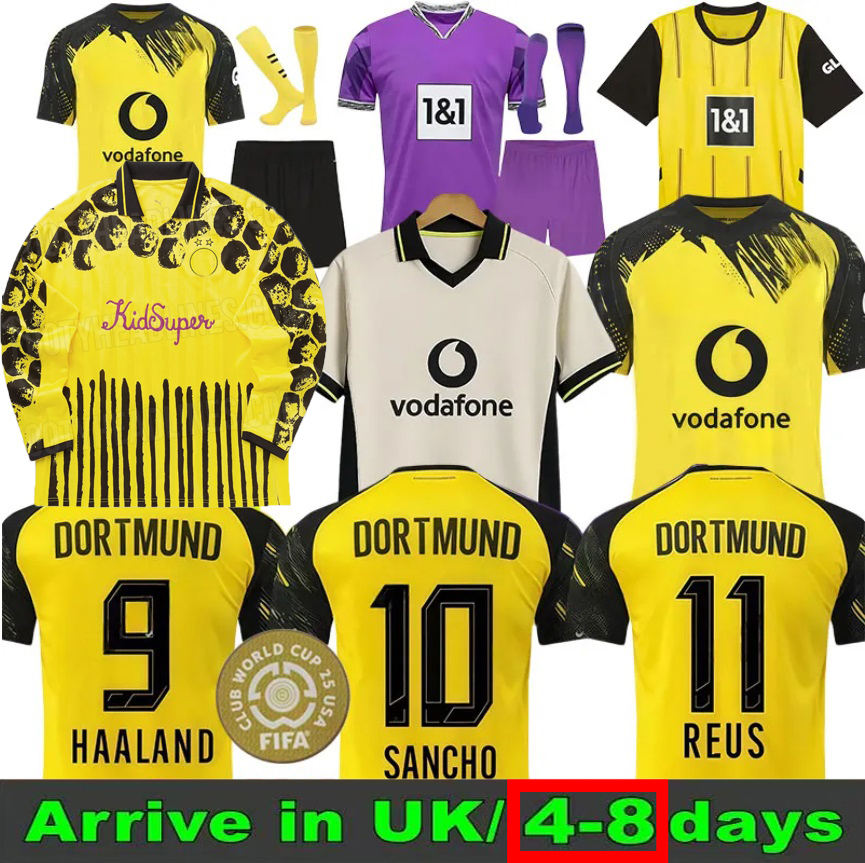25 26 DORTMUNDeS Soccer JerseyS Special 2025 yellow 9 Guirassy Adeyemi 7 REYNA 10 BRANDT BELER Adeyemi GITTENS football shirts men kids kit home away Long sleeves
