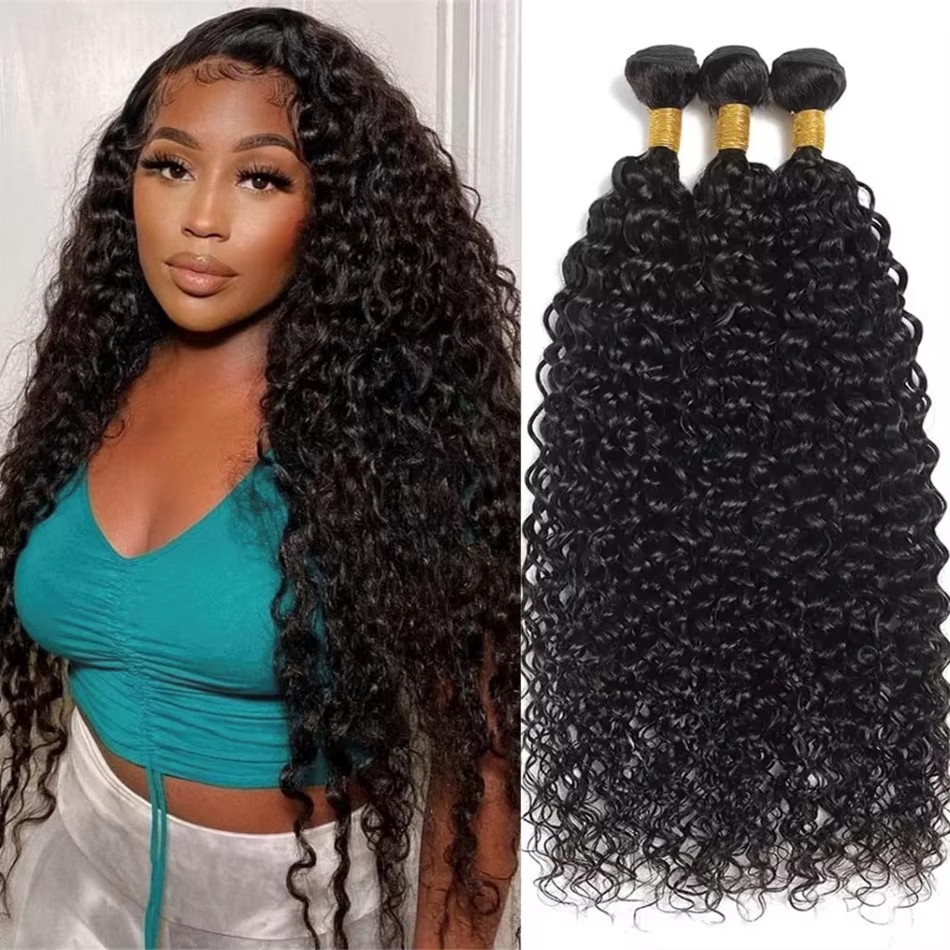 Kinky Curly Human Hair Bundles Brazilian Remy Hair Weave 100% Human Hair Extensions 10-32Inch 1/3/4pcs Bundles 3 Bundles Human Bundle Curly Hair for B