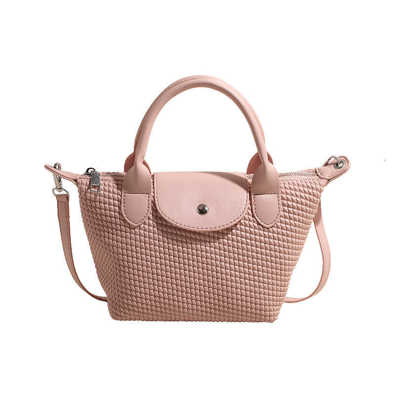 Women's 2024 Korean Version New Bags Simple Commuter Dumpling Bag Casual Fashion Versatile Shoulder Handbag GUHUISHU