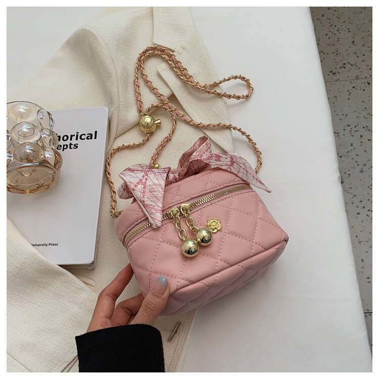 Chanel Style for Women 2024 New Fashion Quilted Chain Shoulder Crossbody Mini Square Bucket Bag